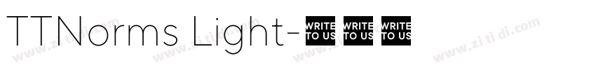 TTNorms Light字体转换 TTNorms Light字体转换